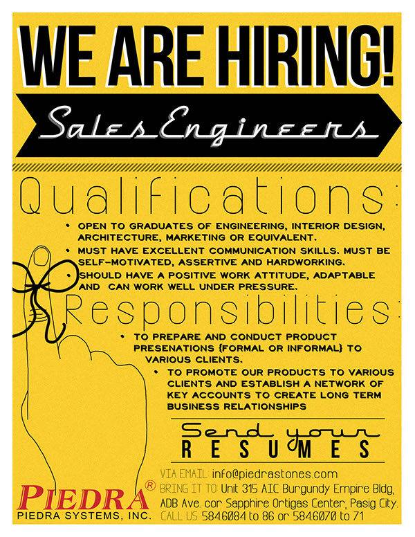 Example Of A Job Advertisement Poster