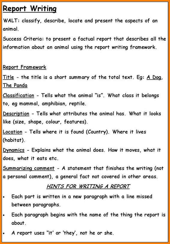 report writing topics examples