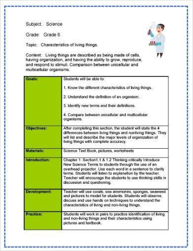 science teacher action plan example1