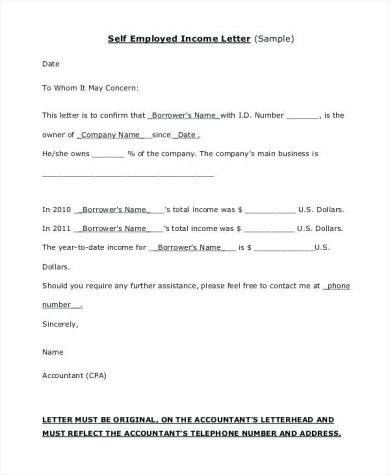 9 Proof Of Income Letter Examples Pdf