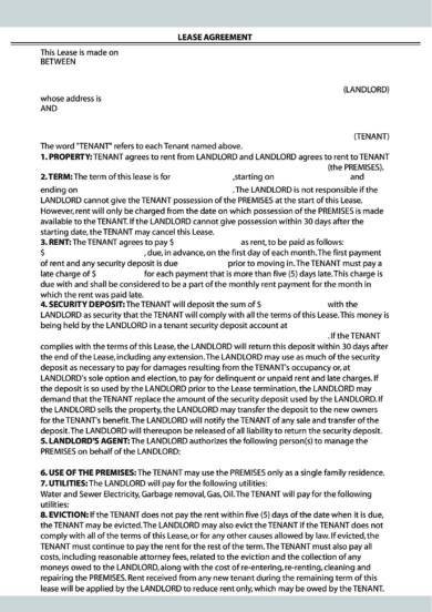 simple residential lease agreement1