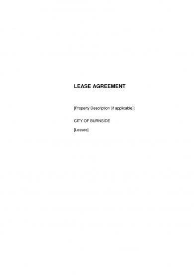 standard lease agreement for commercial use example1