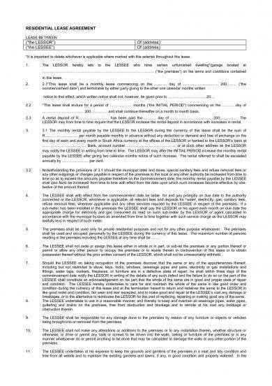 standard lease agreement1