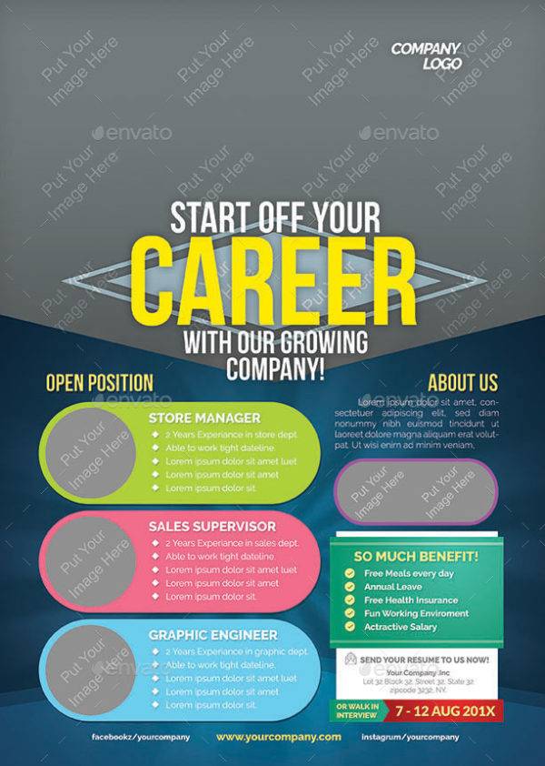 Start of Your Career Job Announcement Example