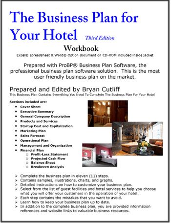 how do you write a business plan for a hotel