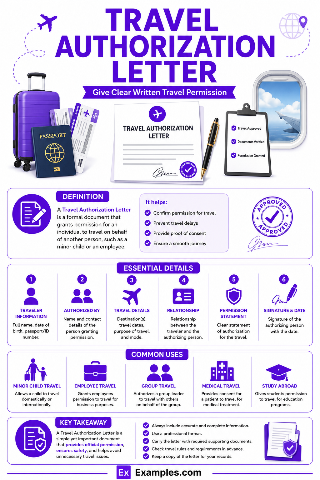 16+ Travel Authorization Letter Examples to Download