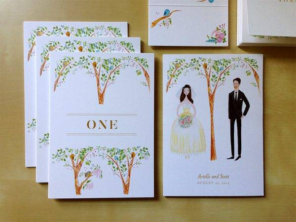 Wedding Table Card Examples