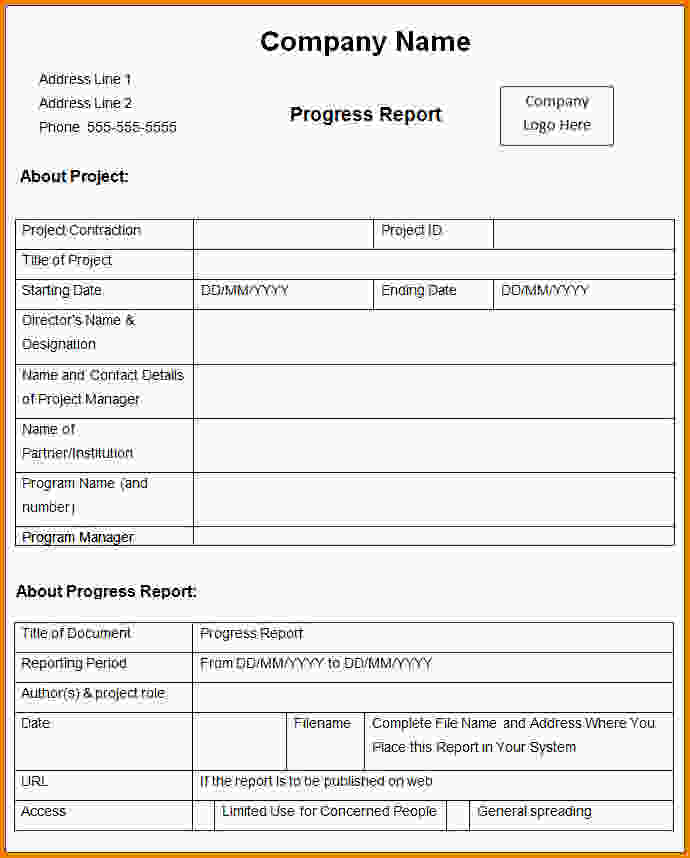 Weekly Progress Report Template from images.examples.com