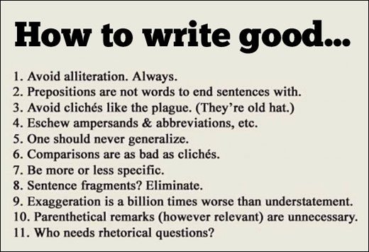 how to write a good article