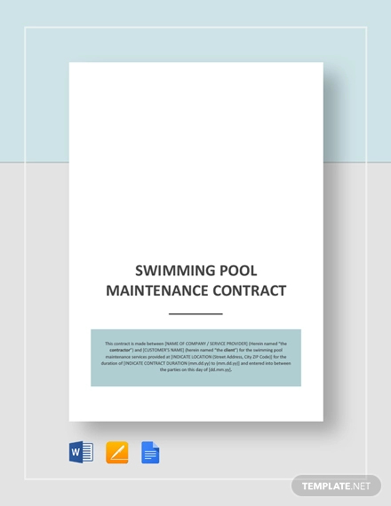 swimming pool maintenance