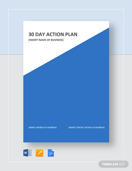 30 day action plan