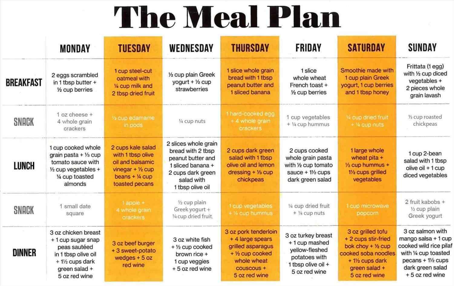 9+ 30-Day Meal Plan Examples - PDF | Examples