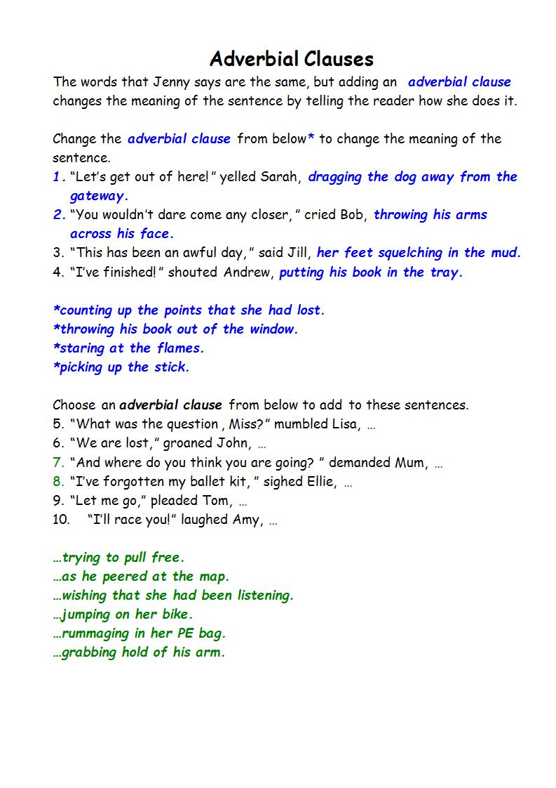  Adverb Clause Definition And Examples 6 Subordinate Clause Examples 