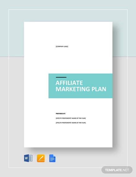 affiliate marketing business plan examples