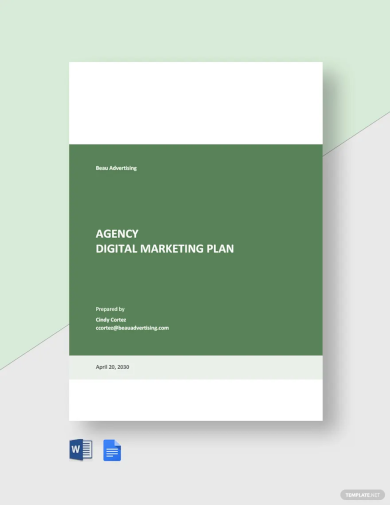 Agency Digital Marketing Plan Template