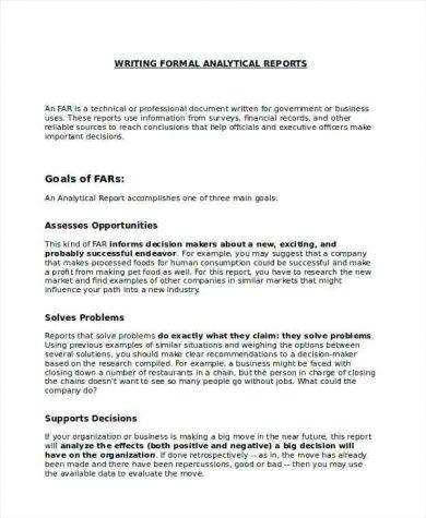 How To Write A Professional Report Sample