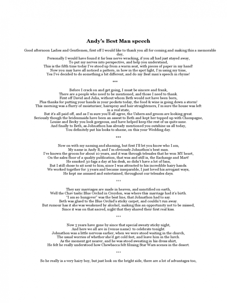 11+ Best Man Speech Examples PDF Examples