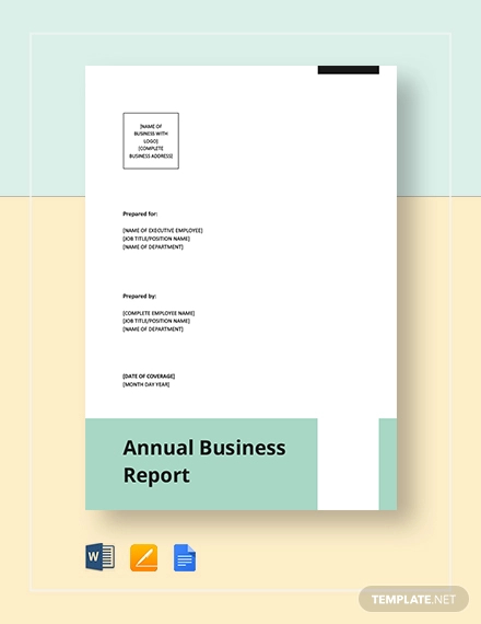 annual business report example1