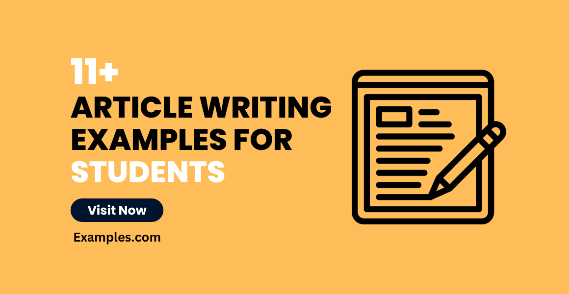 article writing examples for students