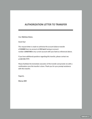 Authorization Letter Format Examples In Pdf Examples