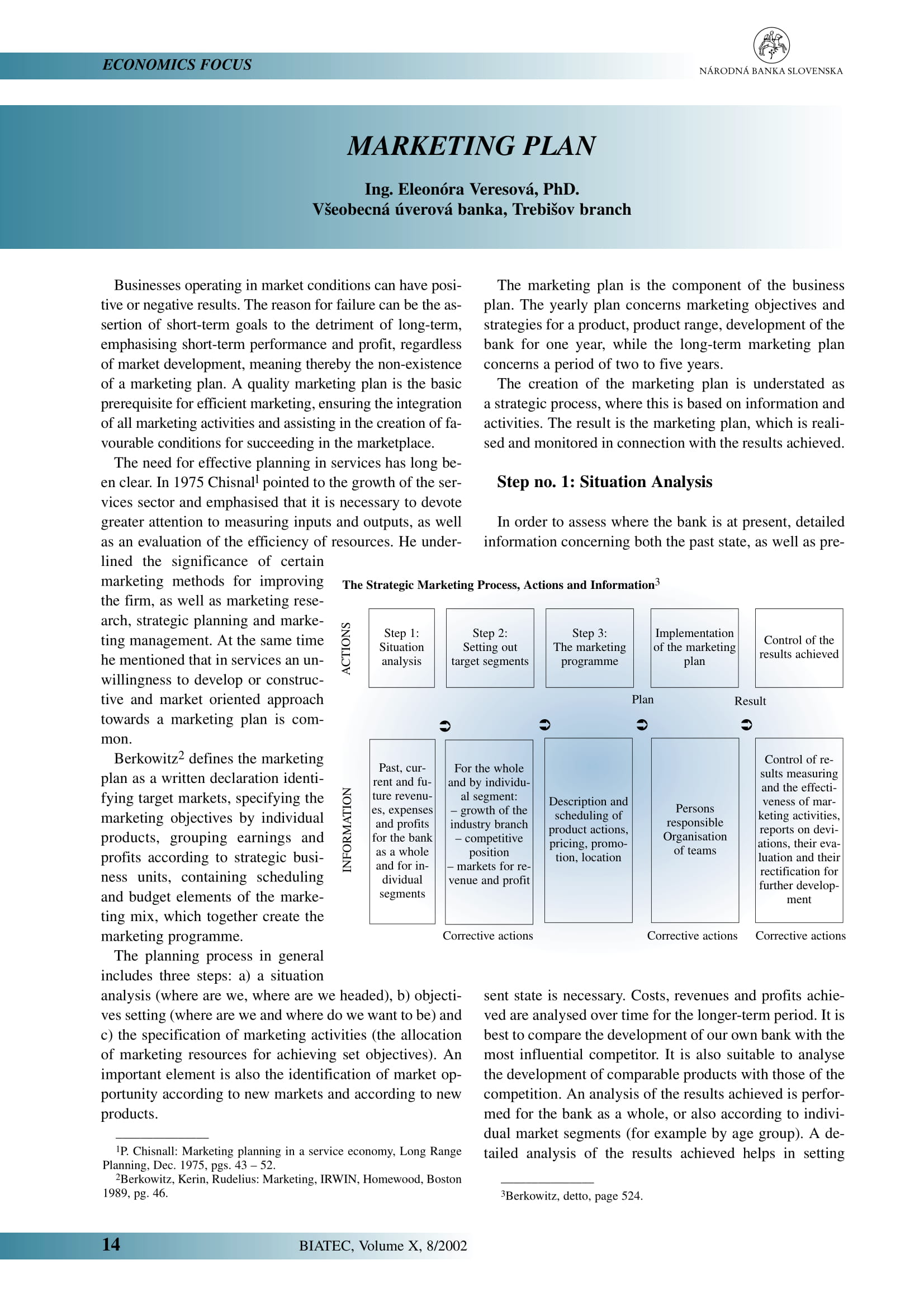 business plan in marketing management