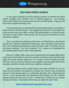 writing the best man speech