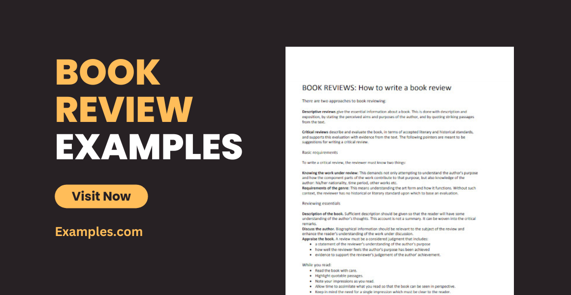 Book Review - 12+Examples, How to Write, Format, PDF