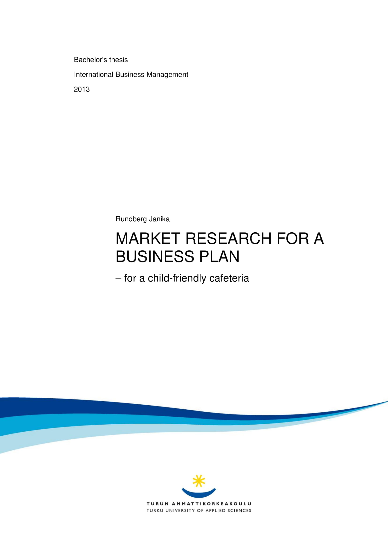 determination of the market share business plan example