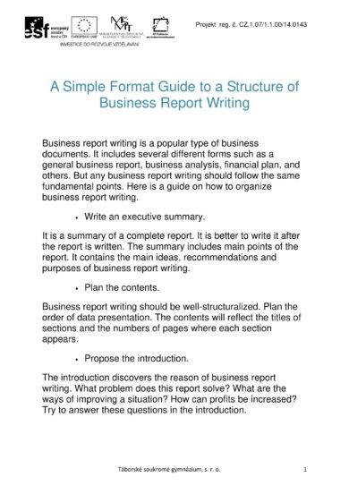 What Is Business Report And Its Types