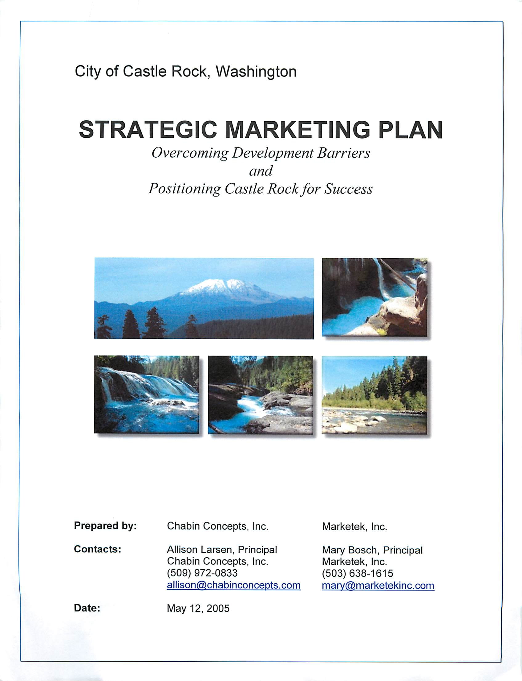 castle rock strategic marketing plan example