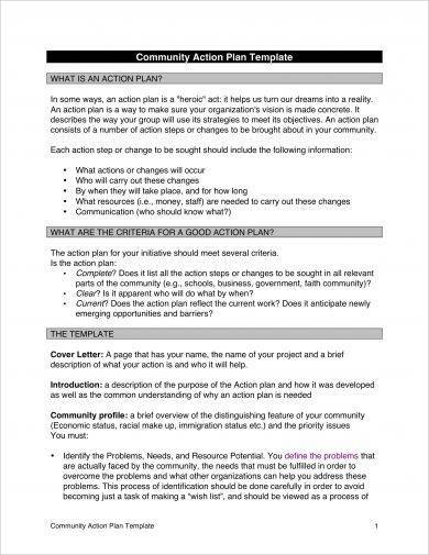 Community Action Plan 13 Examples Format Tips Pdf