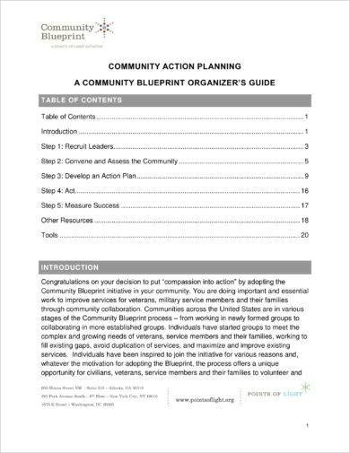 community action planning example