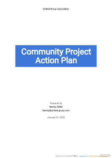 community project action plan template