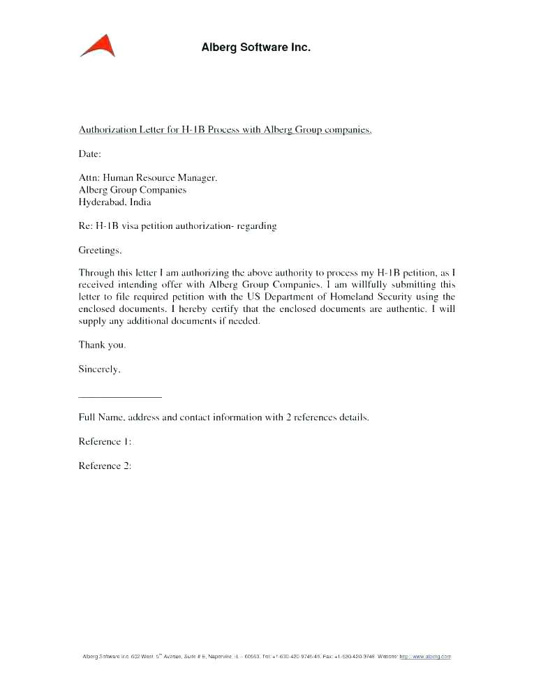 Company Authorization Letter to Represent Example