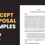 Concept Proposal Examples