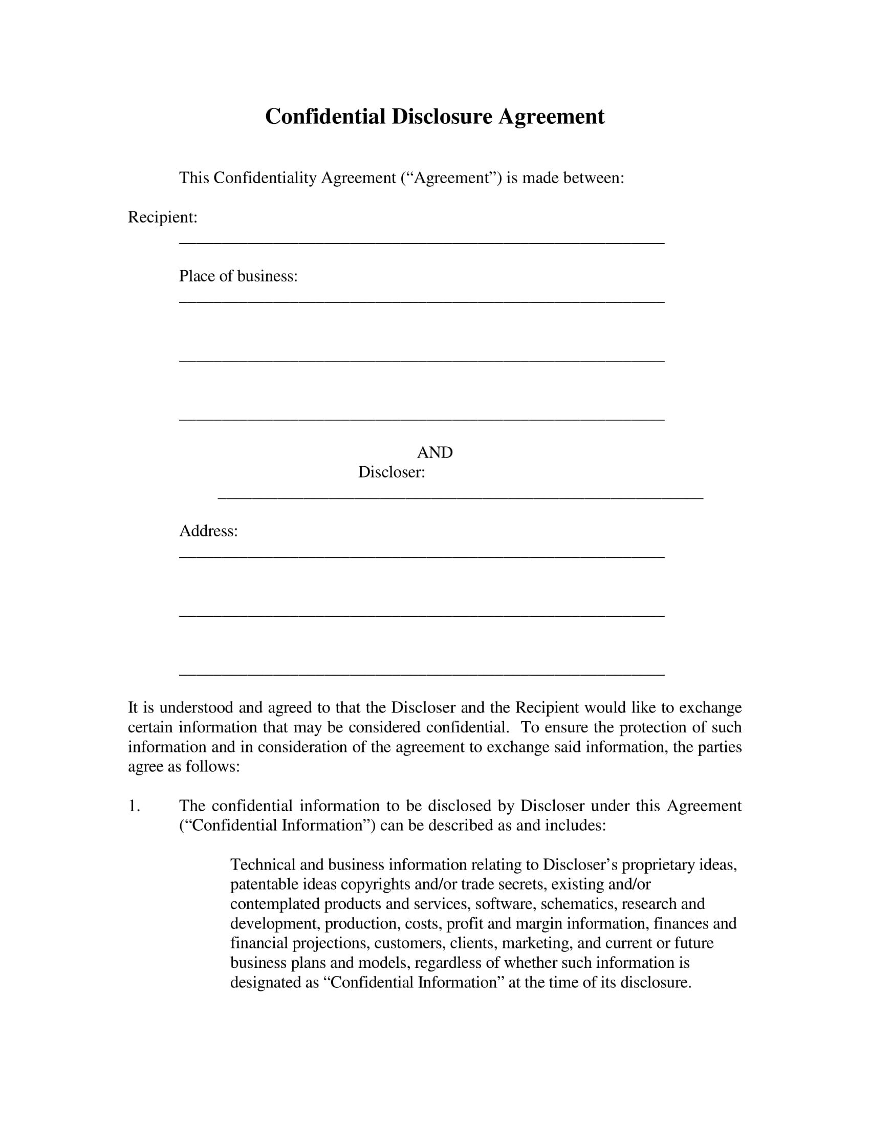 Simple Confidentiality Agreement 19 Examples Format Pdf Examples