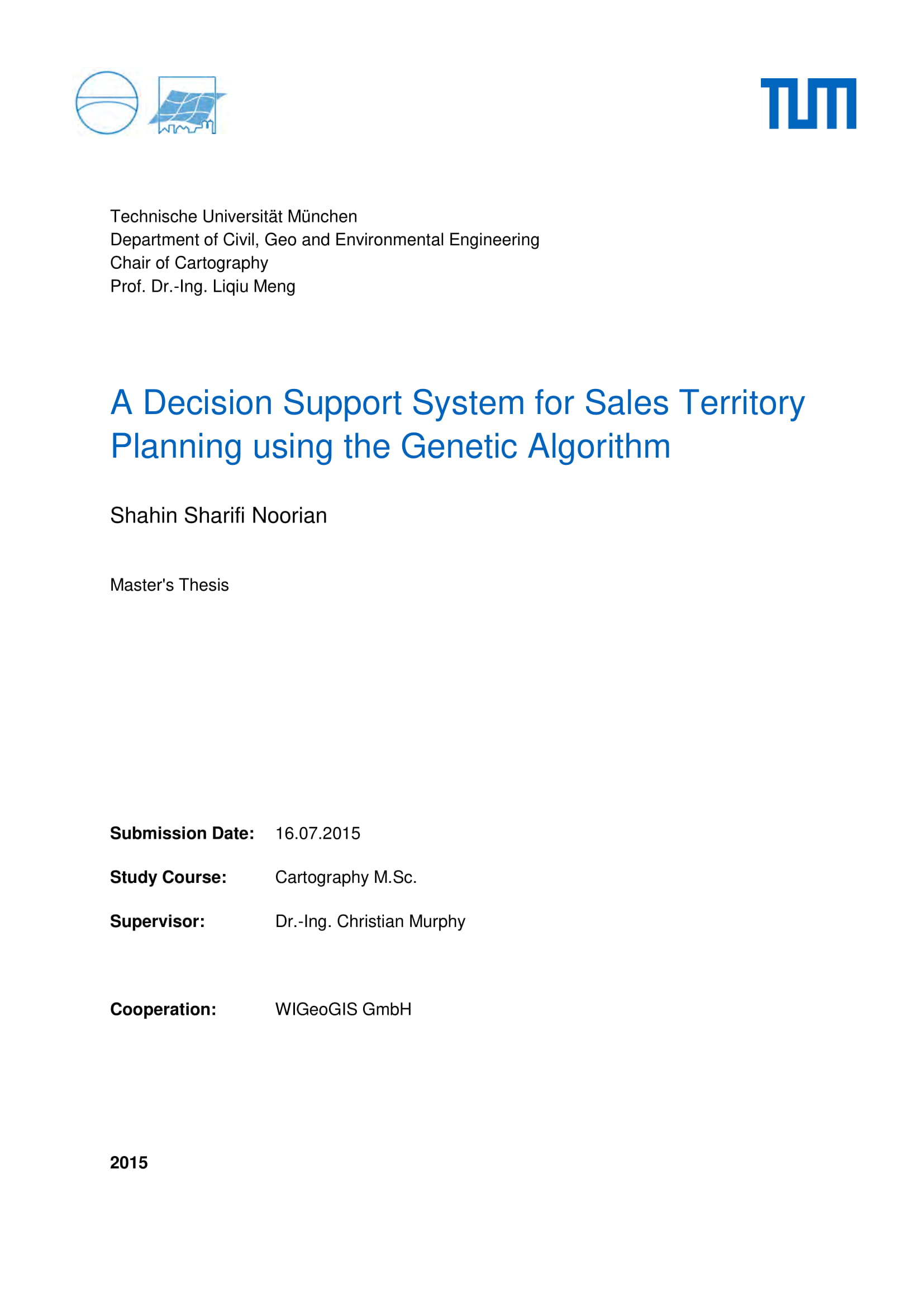 decision support system for sales territory planning using the genetic algorithm example 01