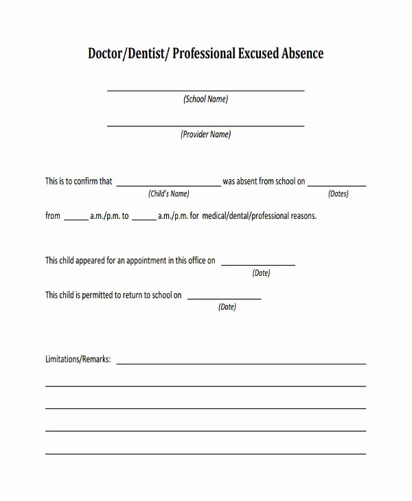 Dental Note Template