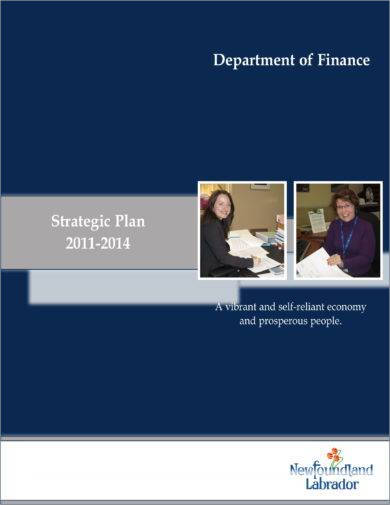 detailed department of finance strategic plan example