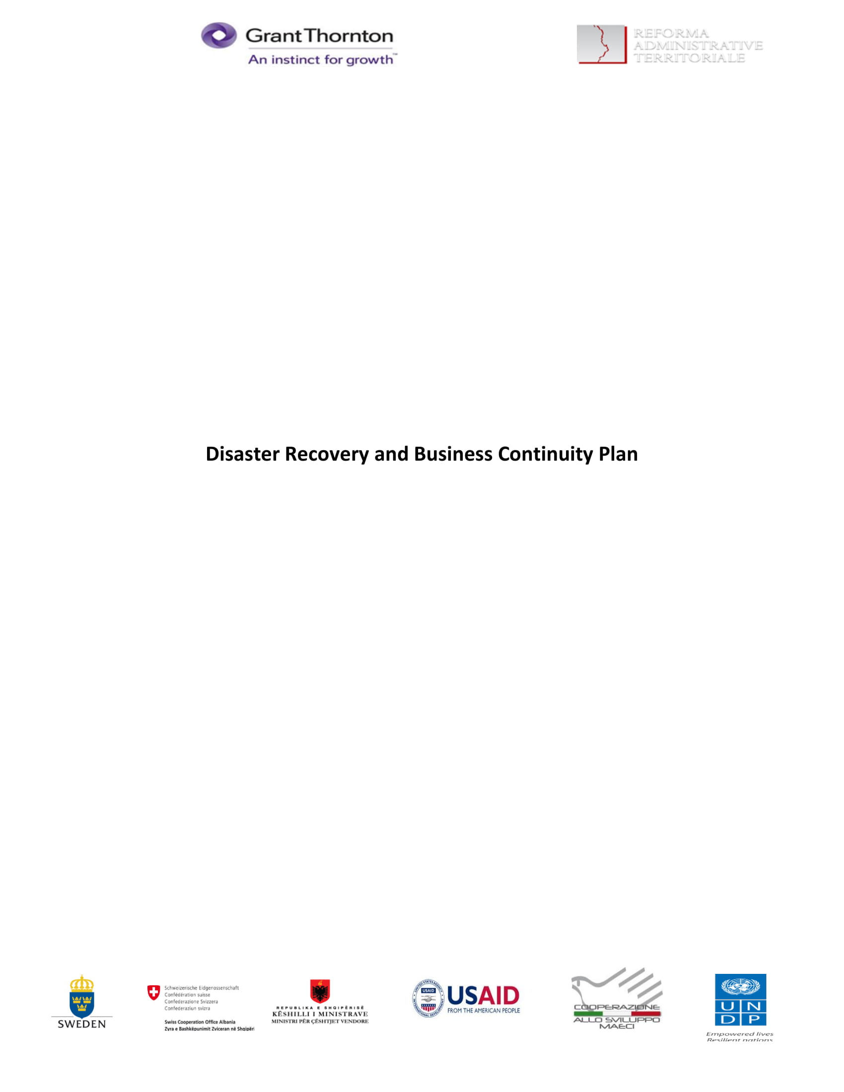 Disaster Recovery and Business Continuity Planning Example 12