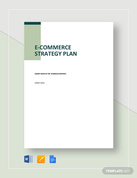 e commerce strategy plan template