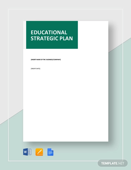 Educational Strategic Plan Template