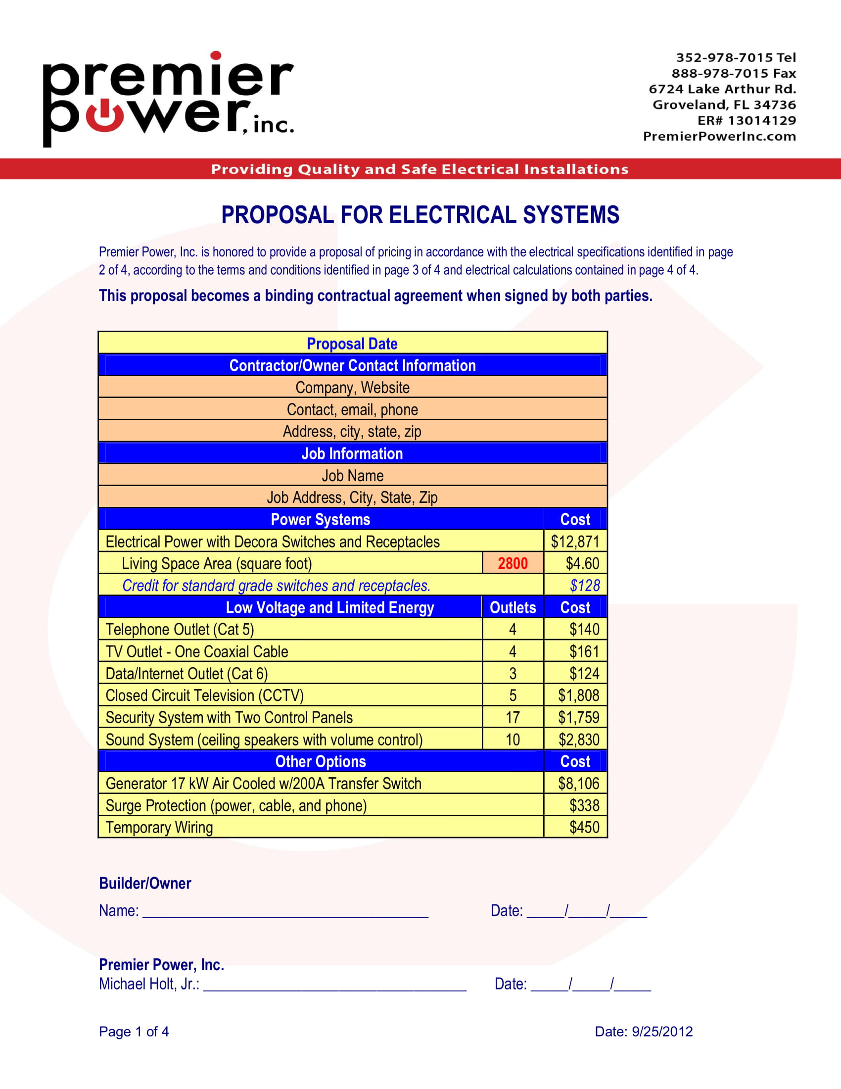 Electrical Work