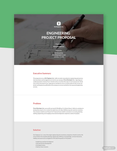 engineering project proposal template