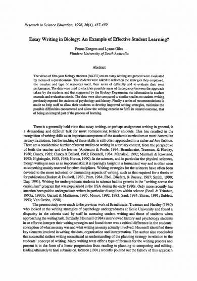 academic essay writing sample pdf