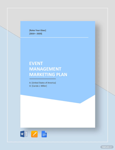 event management marketing plan template