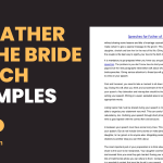 Father of the Bride Speech Examples