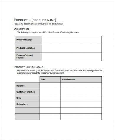 free product marketing plan example1