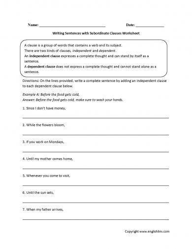 Grades-9-12-Clauses-Worksheet-Example-