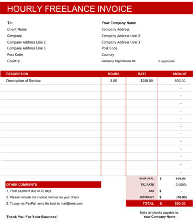 21 Freelance Invoice Examples Pdf Word Examples